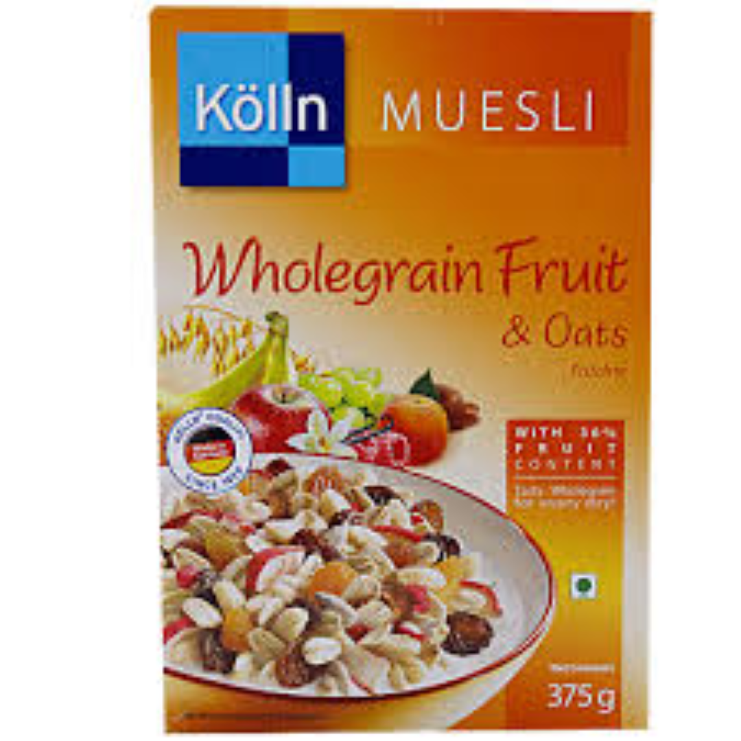 KOLLN MUESLI WHOLEGRAIN FRUIT 375G